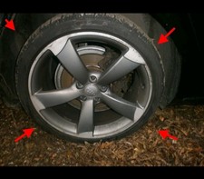 AUDI A4 B8.5 B8 2015 19" 8.5J BLACK EDITION ROTOR DIAMOND CUT ALLOY WHEEL WHEELs