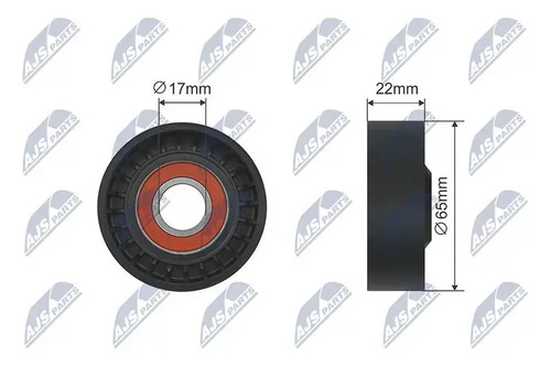 Belt tensioner pulley - v-belt,