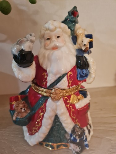 Porcelain father christmas - porcelain,