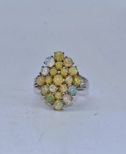 2-3/4 CT TW Jelly Opal Cluster