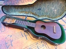 Old Mahogany Ukulele & Antique Hard Case - Vintage & Lovely Condition instrument
