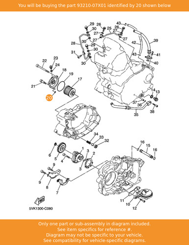 Yamaha ring 93210 07x01 - o-ring,, 93210-07x01