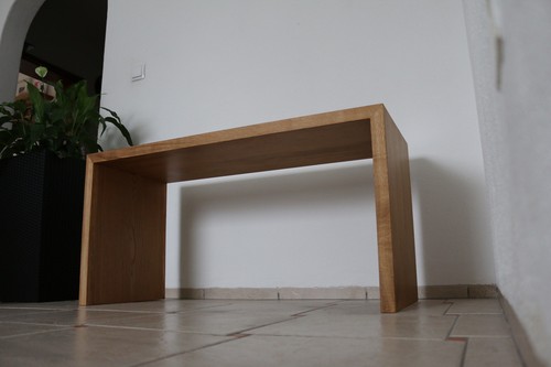 Designer stool solid - oak, wood