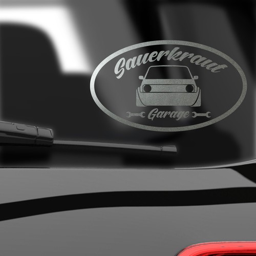 Car decal sticker sauerkraut