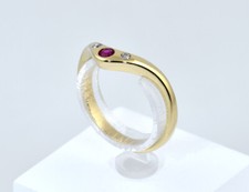 Ruby diamond ring 585/000 14 K