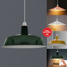 Classic Retro Vintage Industrial Factory  Light Shade Metal Pendant Lamp Shade
