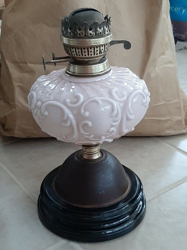 Antique oil lamp - antique,