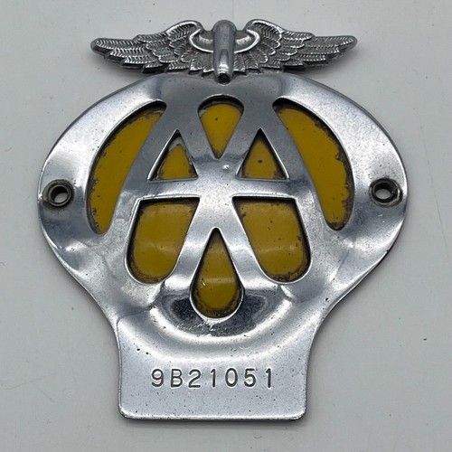 Vintage car badge - aa,