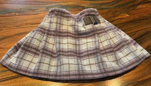 Pink brown and white tartan - pink,