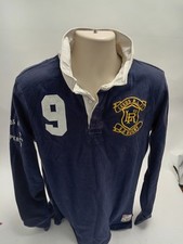 Superdry Rugby Shirt Leeds RLFC Navy Long Sleeve Size L