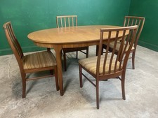 McIntosh Extending Dining Table And 4 Dining Chairs Mid Century Retro