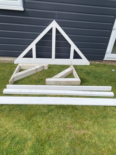 Timber front door canopy - door,
