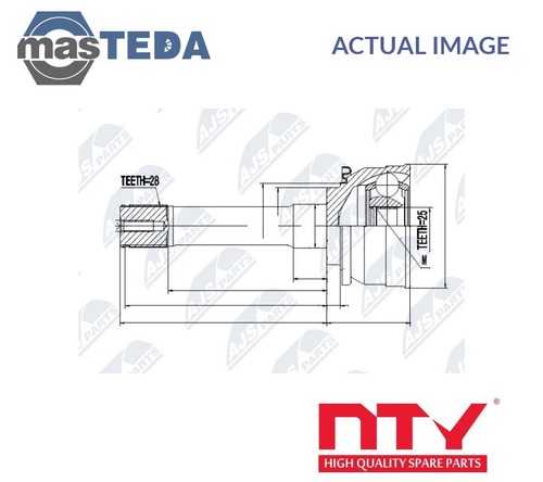Npz 007 driveshaft joint - npz-ms-007, cv