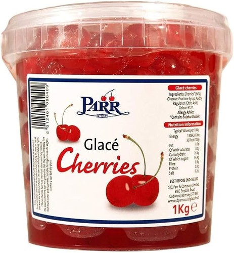 Parr glace cherries 1kg - cherries,