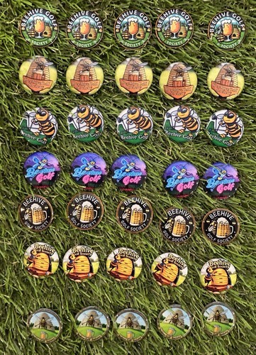 Personalised golf ball markers - golf,