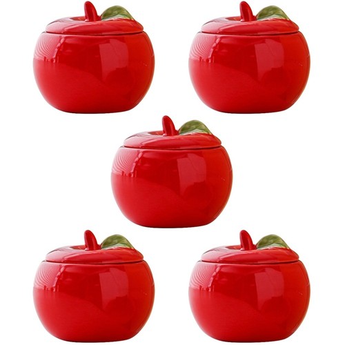 Ceramic storage jar red - storage,