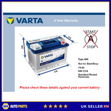 Car Battery E11 Varta 096 680A
