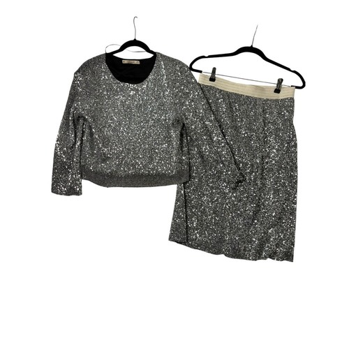 Zara basic silver sequin - zara,