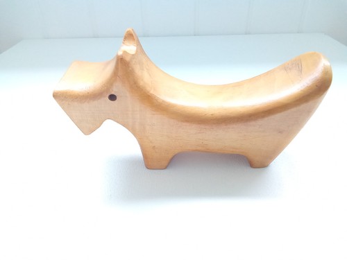 Modernist wooden scottie dog - scottie,