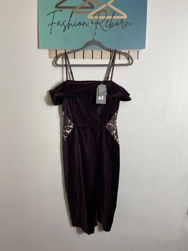 Oasis purple velvet dress - velvet, with