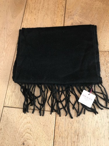 Dents black 100 - black, lambswool