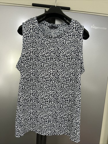 Ladies navy white - navy, animal