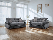 Logan Grey Jumbo Cord Sofa