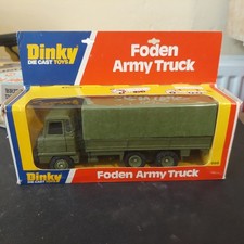 DINKY 668 'FODEN ARMY TRUCK/CANVAS LORRY' ARMY/MILITARY. BOXED. SUPERB.