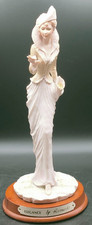 Leonardo Collection Elegance Figurine Lady with Bird Vintage Resin Statue 27cm
