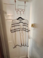 M&S Cream & Black Cotton Beach