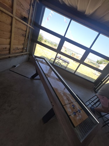 Shuffleboard real wood table - wood,