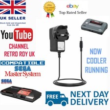 Sega Master System 1 & 2 Power Supply UK Plug Cooler Running 