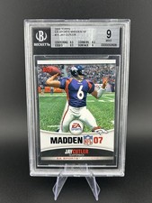 2006 Topps Jay Cutler EA Sports Madden 07 NFL Denver Broncos BGS 9