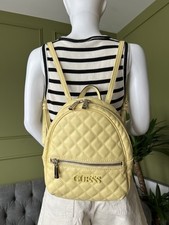 Guess Backpack Yellow Faux Leather bag