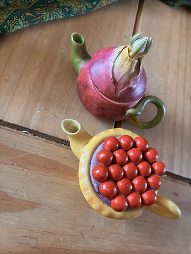 Whimsical teapot miniatures - whimsical,
