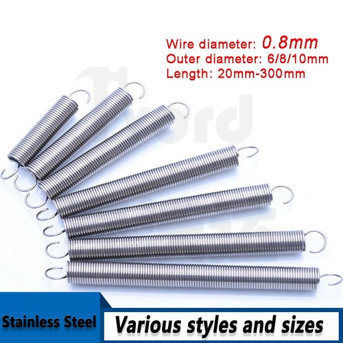 8mm hook stainless - 0.8mm, spring