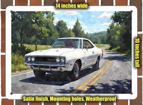 Metal sign 1969 - dodge, hemi