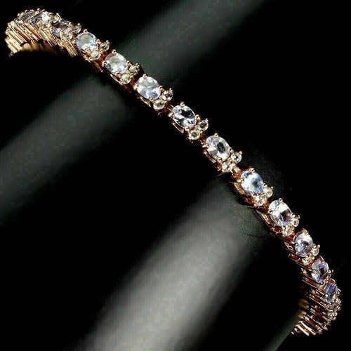 Silver bracelet tanzanite - silver,