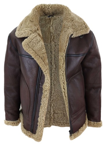 Men aviator real shearling - men's,