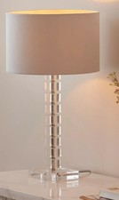 JOHN LEWIS GRETA CUT GLASS TABLE LAMP, EX DISPLAY MODEL RRP £75