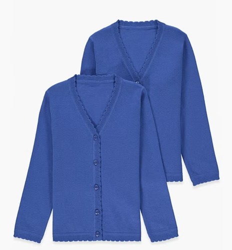 Royal blue cardigan - cardigan, school