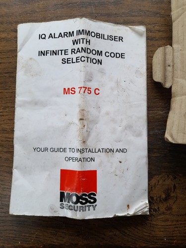 Moss ms775c classic car alarm - moss,