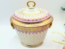Rare Antique Derby sugar bowl c.1785, pattern 188, Duesbury, porcelain sucrier