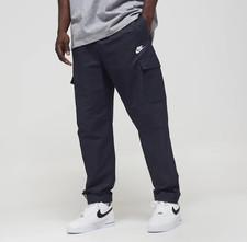Nike Sportswear Men’s Navy Blue Woven Cargo Pants Trousers - Size Small RRP £70