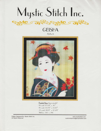 Geisha mystic stitch cross - geisha, by
