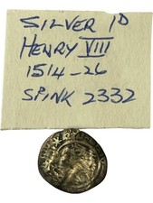 England Henry VIII Silver 1d