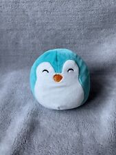 Squishmallows Tanner Teal Blue Penguin Soft Plush Toy 5" From Box Set