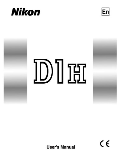 Nikon d1h printed instruction - ,