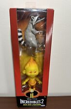 BNIB DISNEY PIXAR INCREDIBLES 2 JACK-JACK & RACCOON JAKKS FIGURES