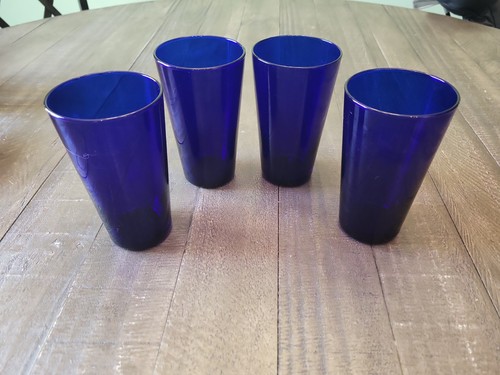 Vintage libbey glass colbalt - glass,
